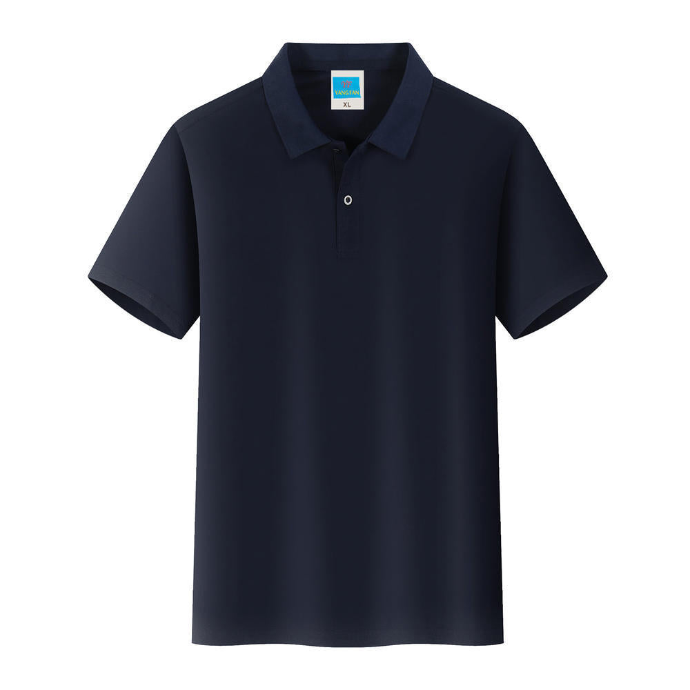 Men'S Solid Color Polo Collar T-Shirt Blank