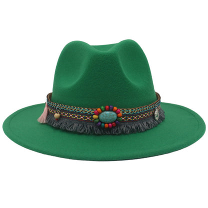 Ethnic Style Western Cowboy Hat Gem Accessories