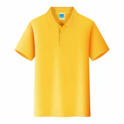 Men'S Solid Color Polo Collar T-Shirt Blank