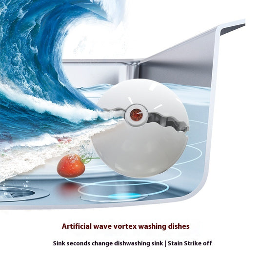 Wave-Making Dishwasher Installation-Free Wireless Dish Ball Kitchen