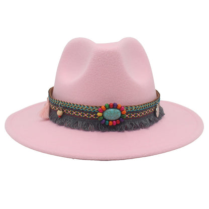 Ethnic Style Western Cowboy Hat Gem Accessories