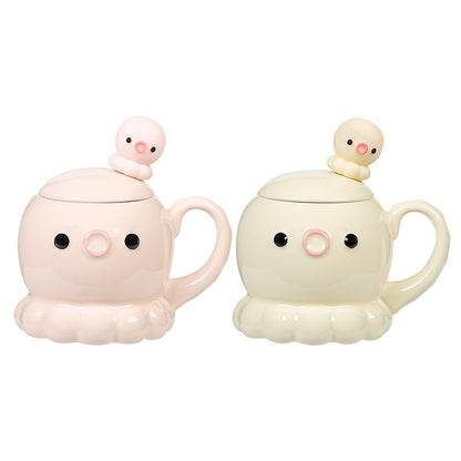 愛らしいクラゲマグカップ セラミックカップ 子供の誕生日