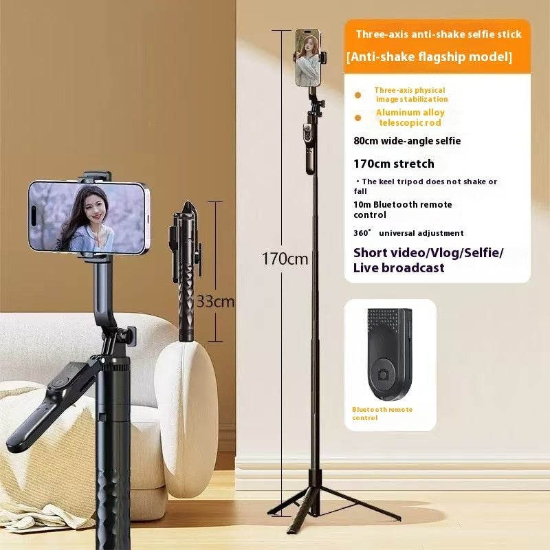 Mobile Phone Bluetooth Selfie Stick Stabilizer Floor