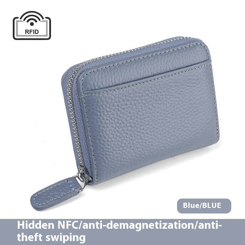 2024 Rfid Genuine Leather Card Wallet Purse