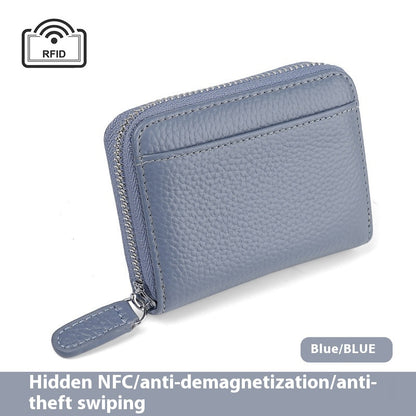 2024 Rfid Genuine Leather Card Wallet Purse
