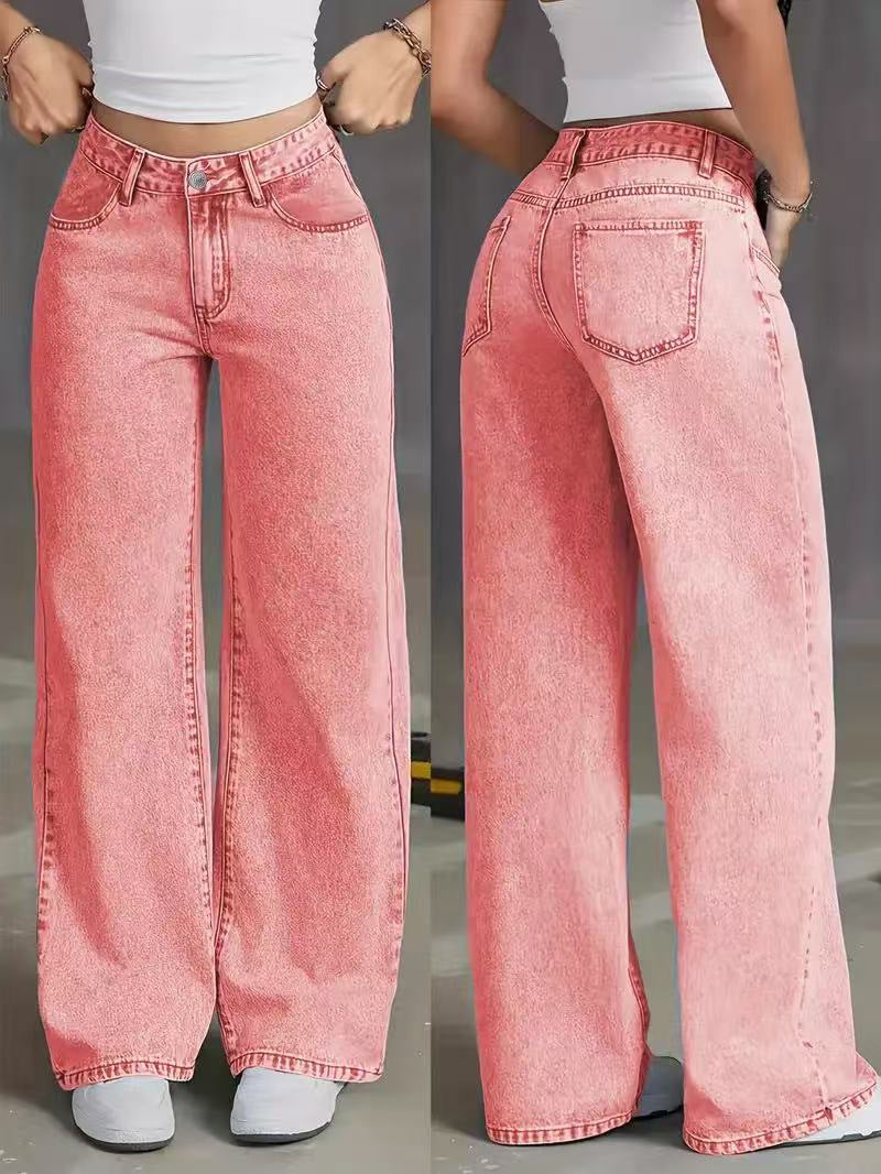 Sweet And Spicy High Waist Straight Jeans