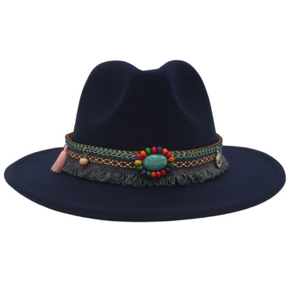 Ethnic Style Western Cowboy Hat Gem Accessories