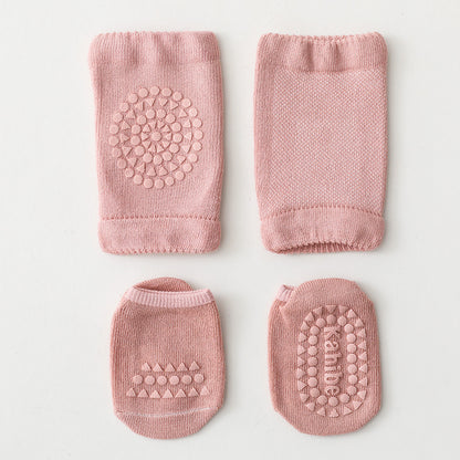 Summer Children'S Knee Pads Floor Socks Set
