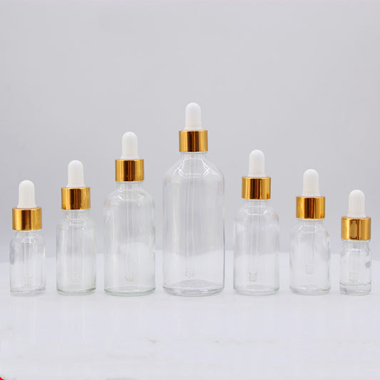 Transparent Glass Bottle Dropper Essential Oil Bottle
