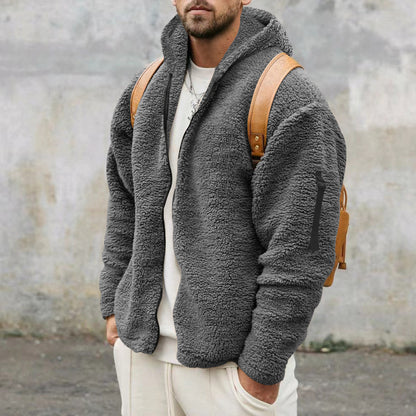 Jacket Men'S Autumn And Fleece -Sided Wear