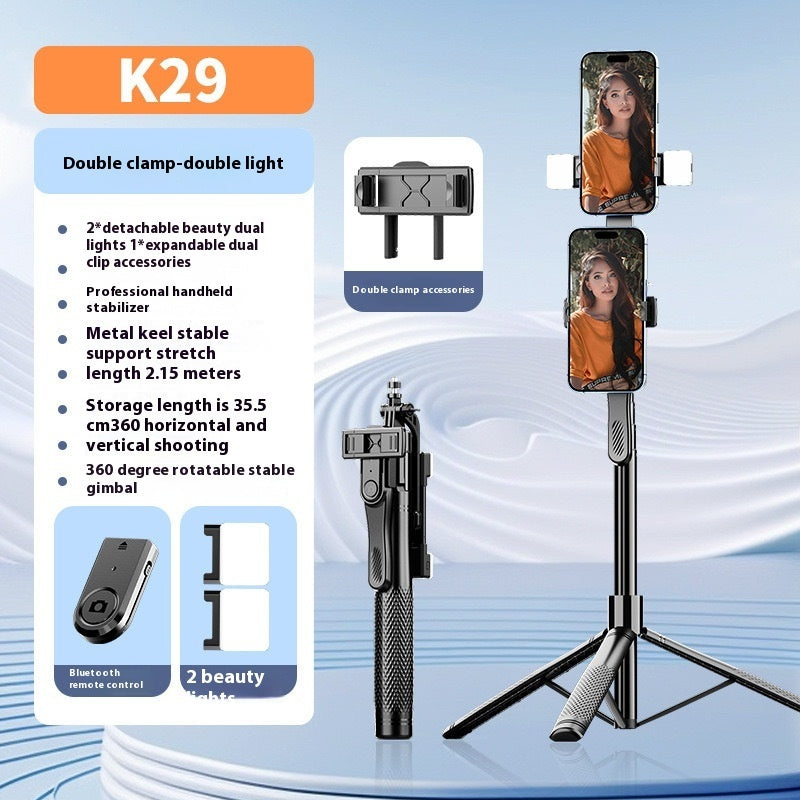 Mobile Phone Bluetooth Selfie Stick Stabilizer Floor