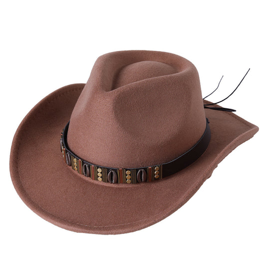 Woolen Hat Western Cowboy Top Hat Men'S