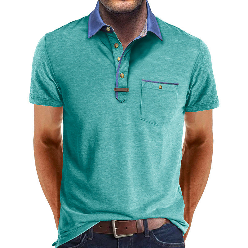 European And American Men'S Clothing Short Sleeve