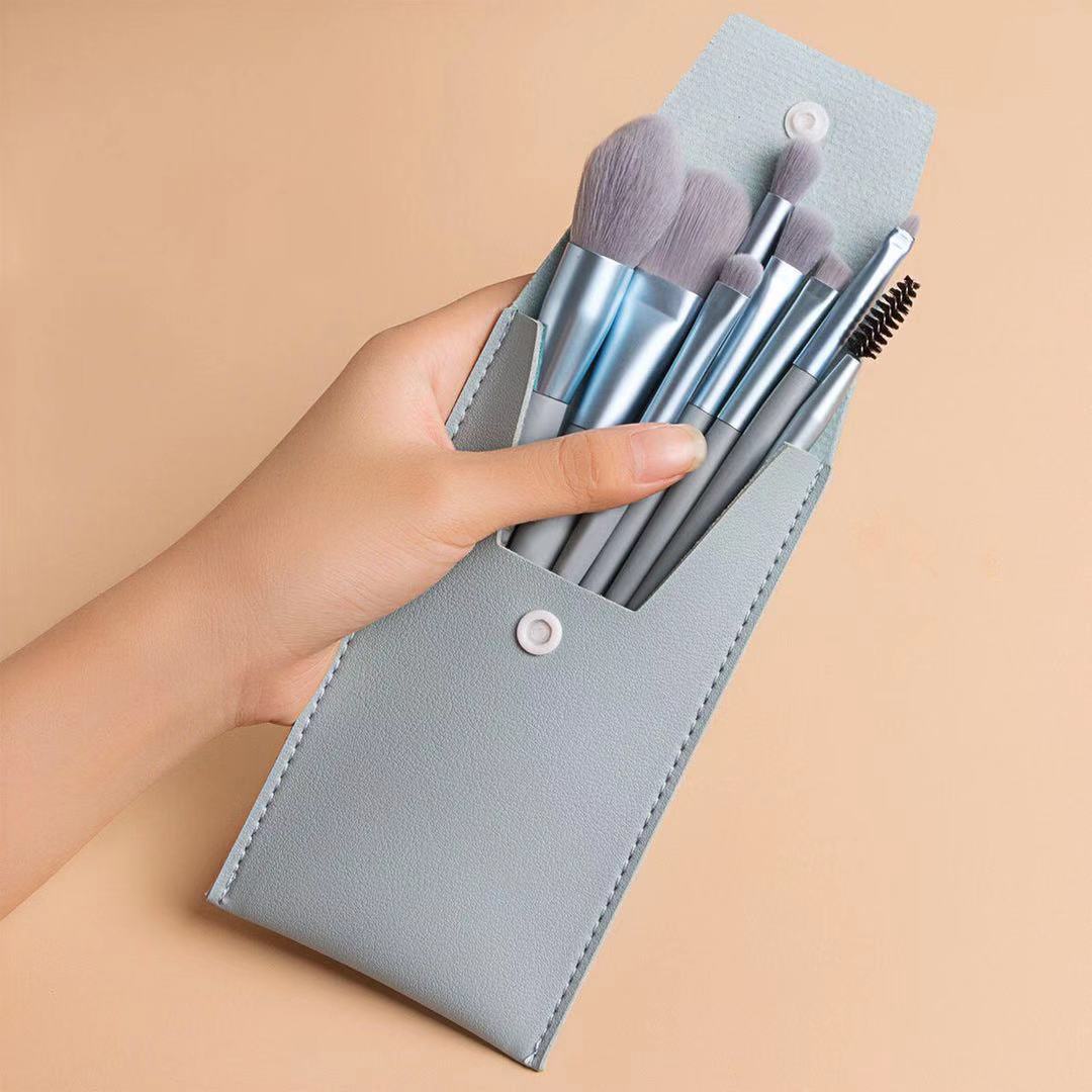 Travel Portable 8 Mini Makeup Brush Beauty