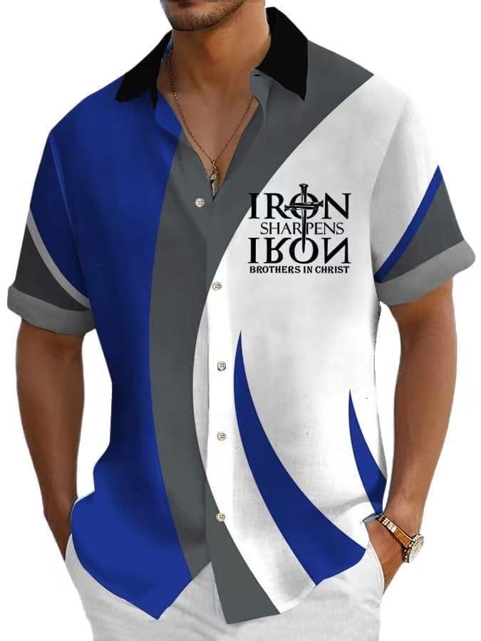 Men'S Hawaiian Digital Printing Shirt
