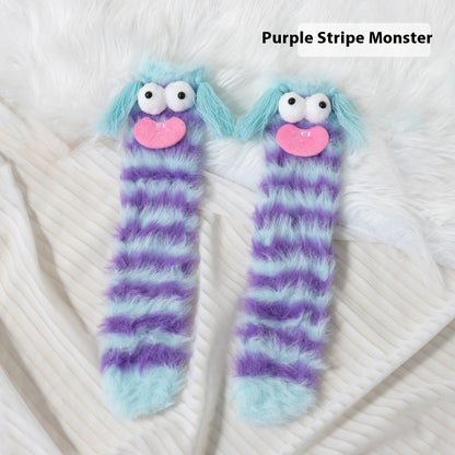 Funny Floor Thick Thermal Middle Tube Socks