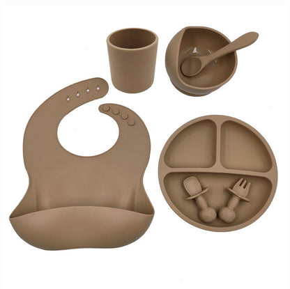 Baby Cutlery Set Silicone Bib Silicone Cup