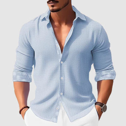 Printed Men'S Clothing Long Sleeve Shirt