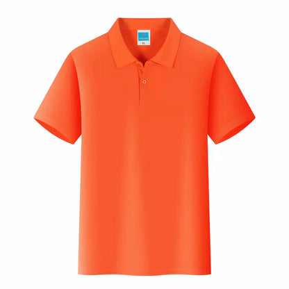 Men'S Solid Color Polo Collar T-Shirt Blank