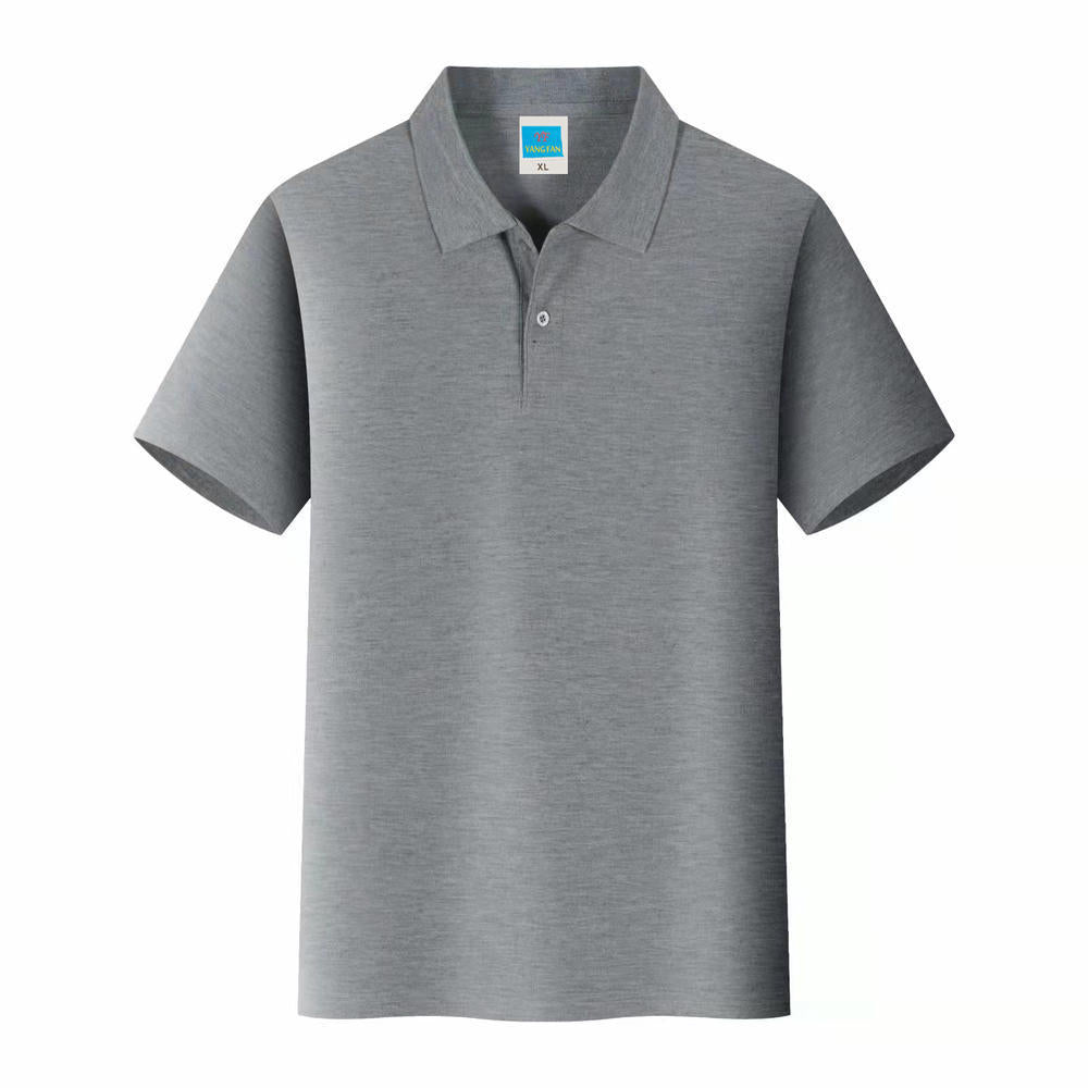 Men'S Solid Color Polo Collar T-Shirt Blank