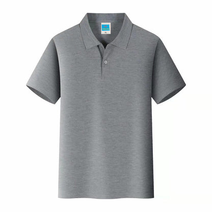 Men'S Solid Color Polo Collar T-Shirt Blank