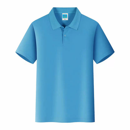 Men'S Solid Color Polo Collar T-Shirt Blank