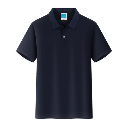Men'S Solid Color Polo Collar T-Shirt Blank