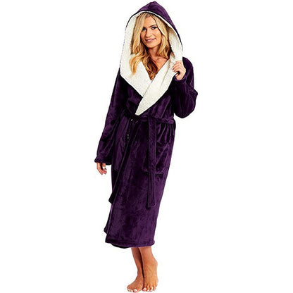 Women'S Bathrobe Nightgown With Belt