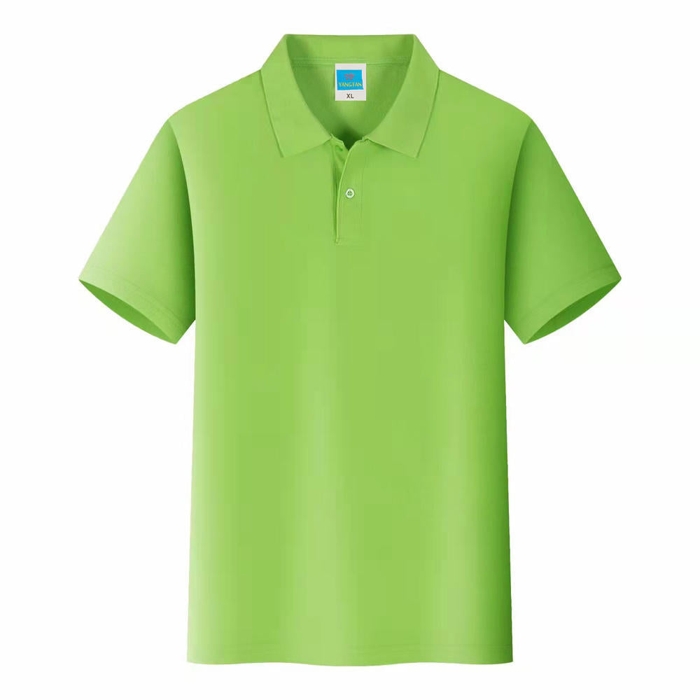 Men'S Solid Color Polo Collar T-Shirt Blank