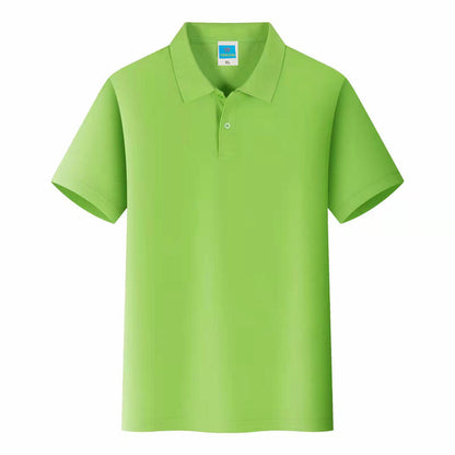 Men'S Solid Color Polo Collar T-Shirt Blank