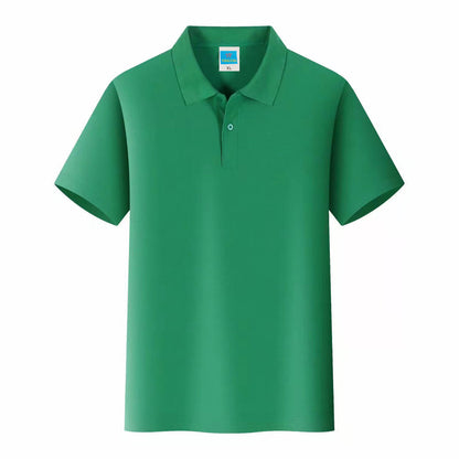 Men'S Solid Color Polo Collar T-Shirt Blank