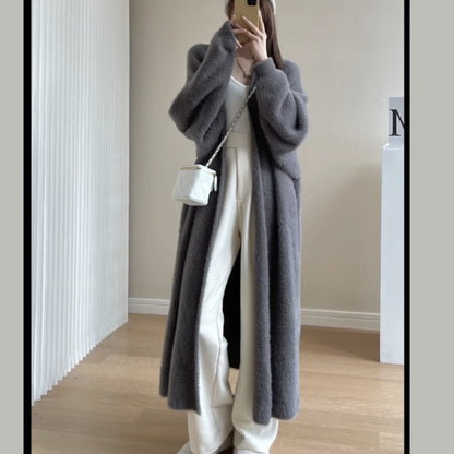 High Quality Lengthen And Thicken Sweater Coat