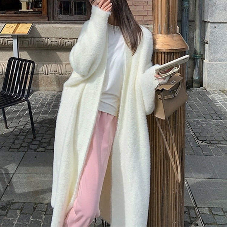 High Quality Lengthen And Thicken Sweater Coat