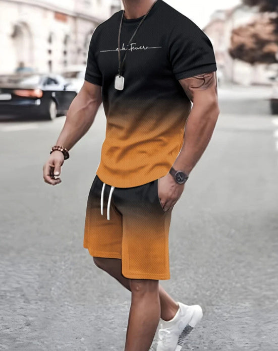 3D Digital Print Summer Short Sleeve Shorts