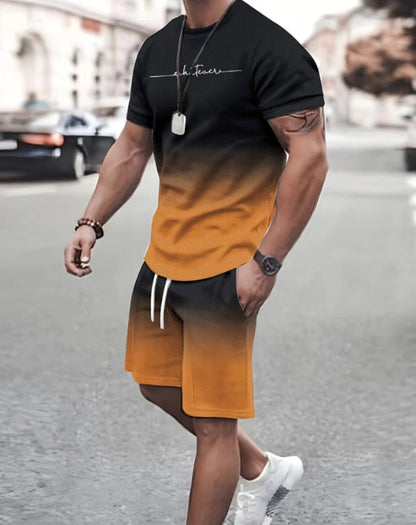 3D Digital Print Summer Short Sleeve Shorts