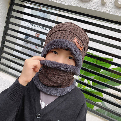 Beanie Hat Scarf Set Knit Hat Thick