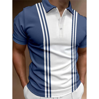 Casual 3 Button Printing Lapel Casual Men'S