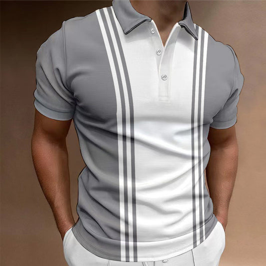 Casual 3 Button Printing Lapel Casual Men'S