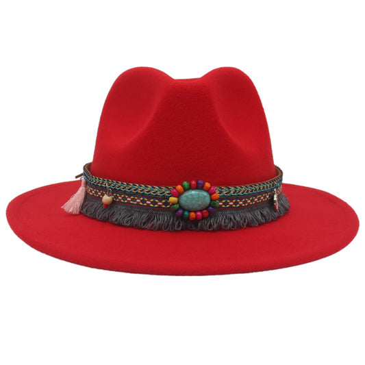 Ethnic Style Western Cowboy Hat Gem Accessories