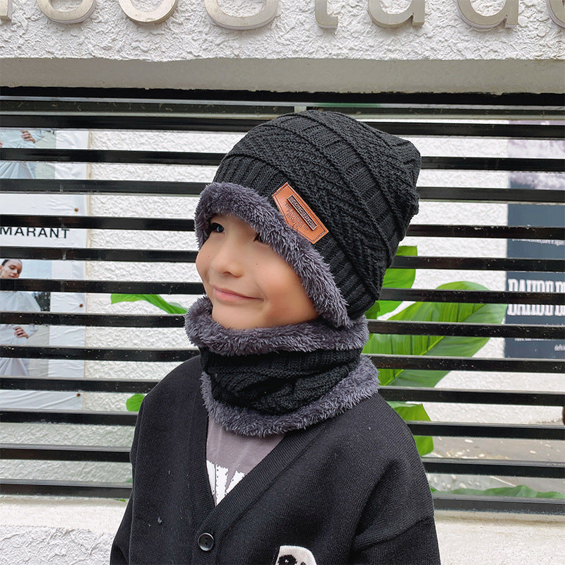 Beanie Hat Scarf Set Knit Hat Thick
