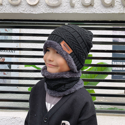 Beanie Hat Scarf Set Knit Hat Thick