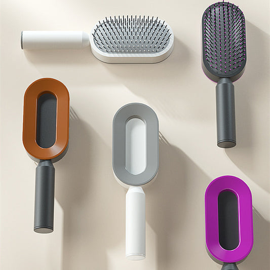 Self Cleaning Hair Brush For One-Key Cleaning