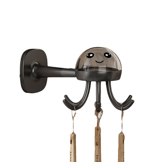 Powerful Multi-Functional Six-Claw Rotating Hook Rack Kitchen