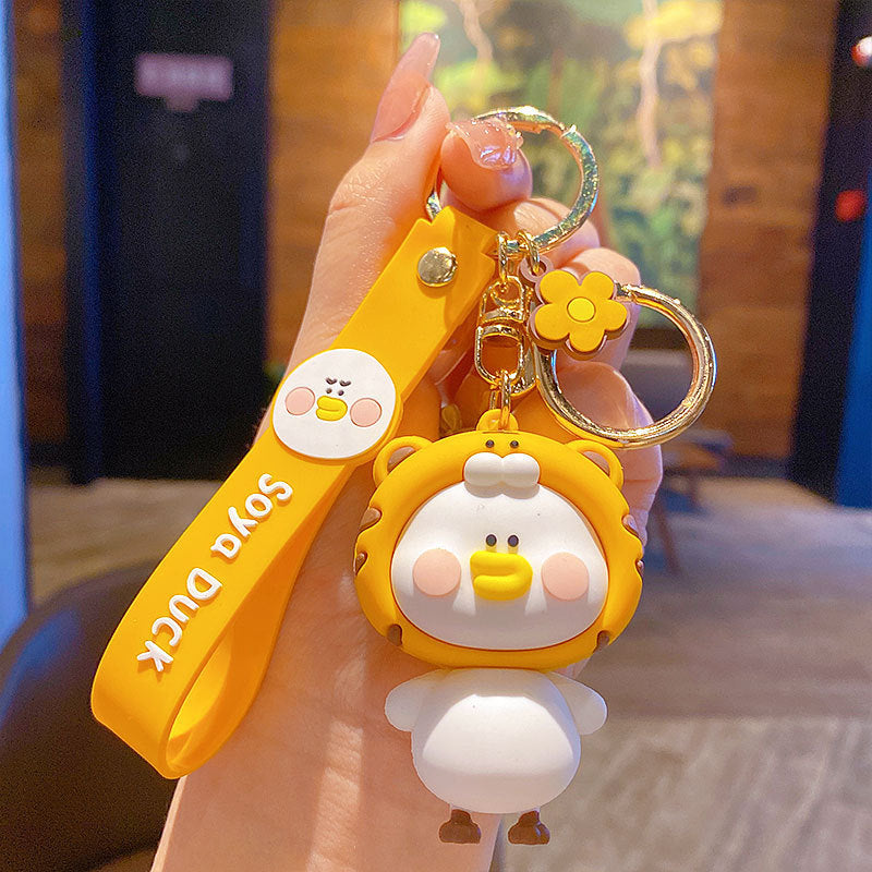 Cute Duck Keychain Pendant Creative