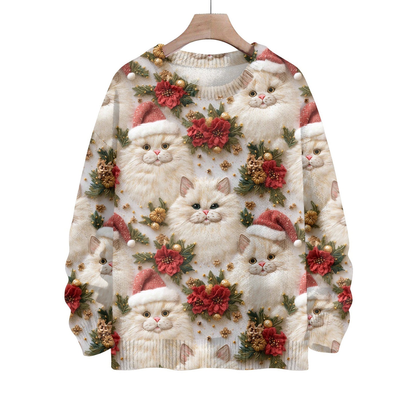Thick Needle Sweater 3D Digital Printing Women'S