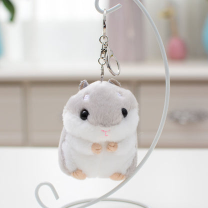 Cute Hamster Plush Toy Doll Schoolbag Pendant
