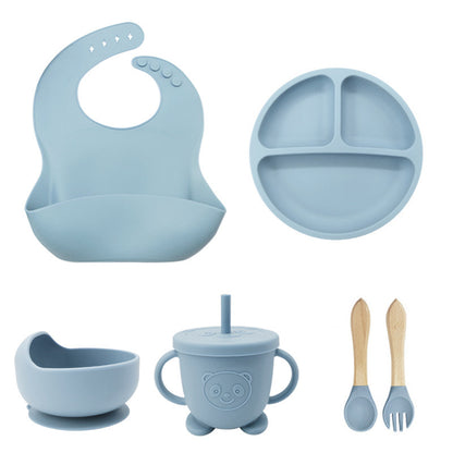 Children'S Tableware Silicone 6 Pieces Suit Maternal