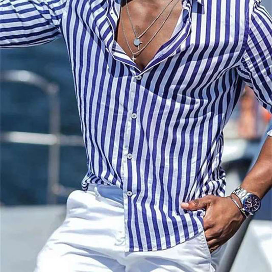 Men'S Fashionable Versatile Printed Casual Shirt