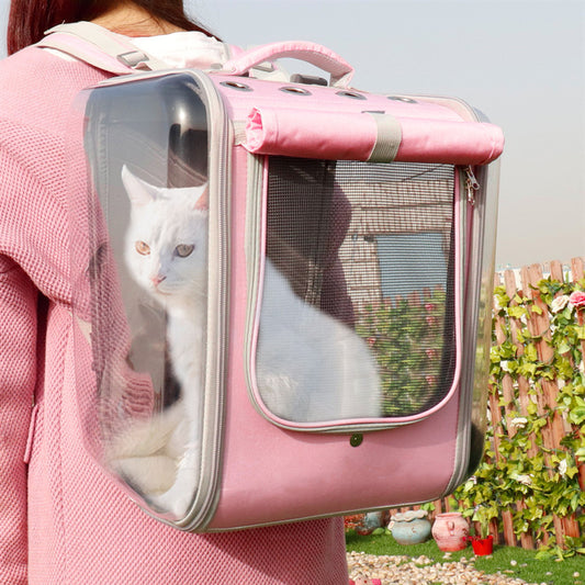 猫用キャリーバッグ 通気性のある猫用旅行用アウトドア用品