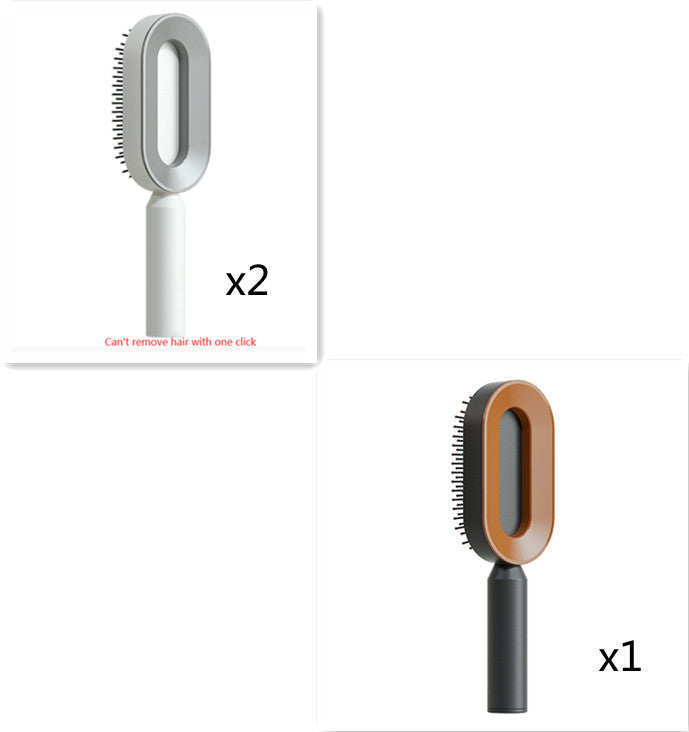 Self Cleaning Hair Brush For One-Key Cleaning